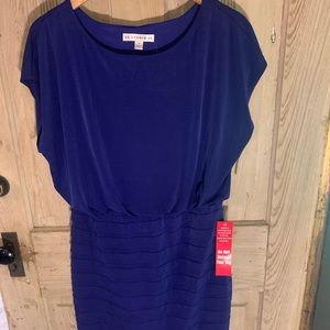 NWT STYLISH ROYAL BLUE MINI DRESS